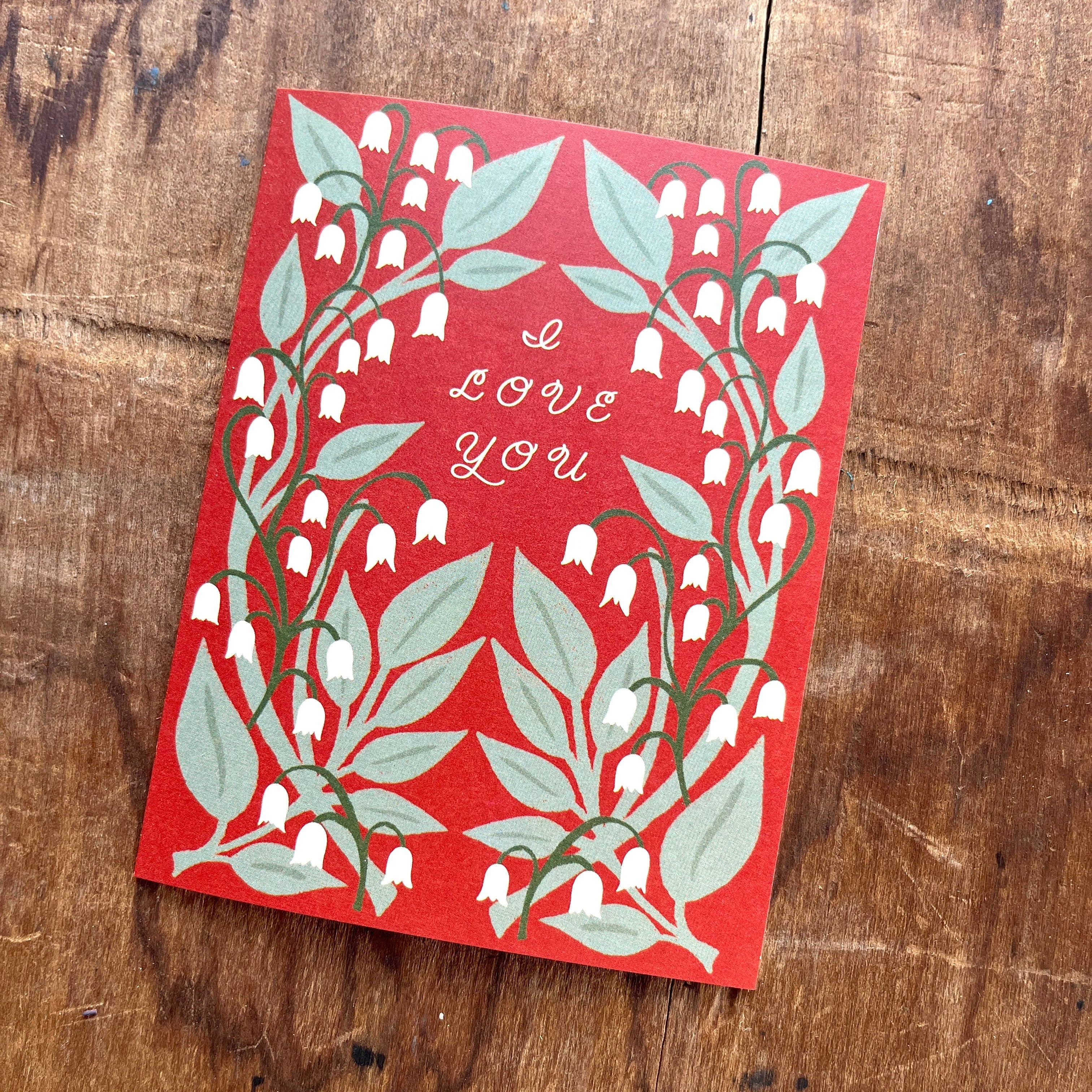 Lily of the Valley Love Card - DIGS