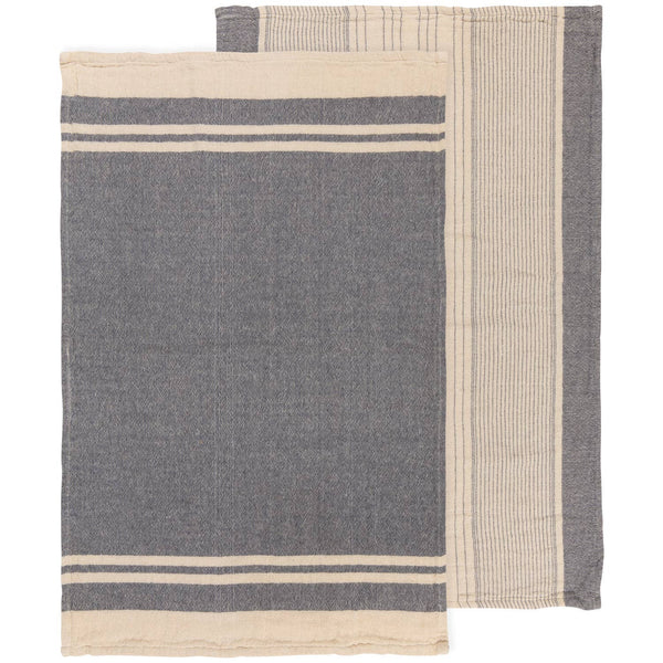 Linea Midnight Woven Dishtowels - DIGS