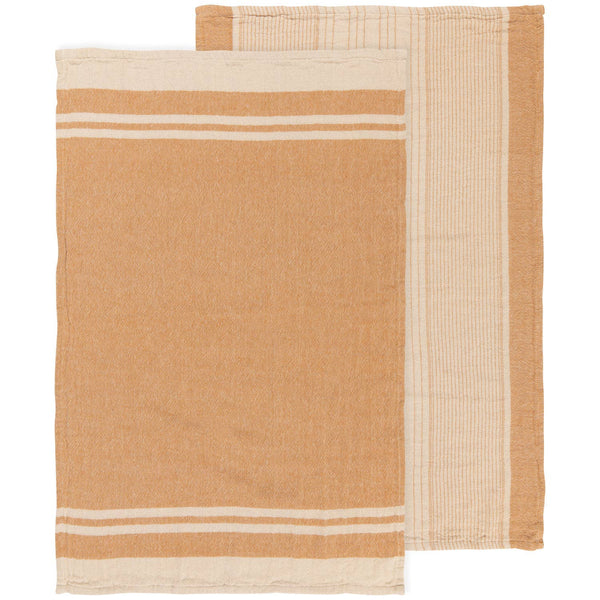Linea Ochre Woven Dishtowels - DIGS