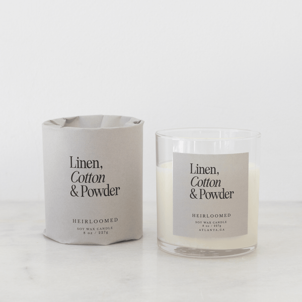 Linen, Cotton & Powder Candle - DIGS