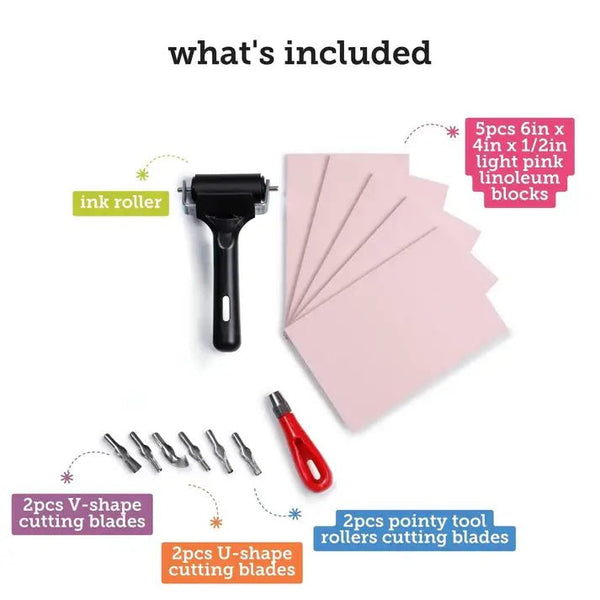 Linocut Block Printing Kit - DIGS