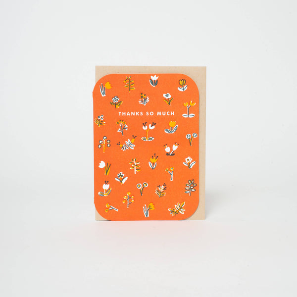 Little Flowers Thanks Mini Card - DIGS