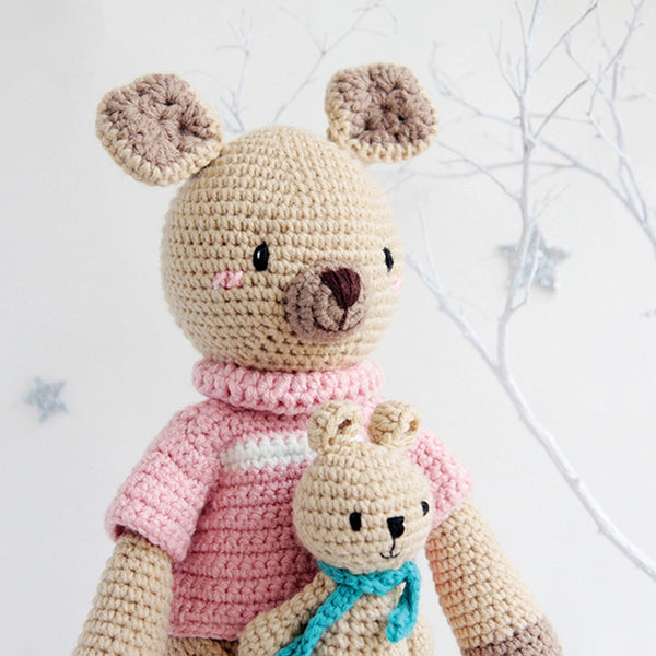 Little Knight Kangaroo Crochet Doll - DIGS