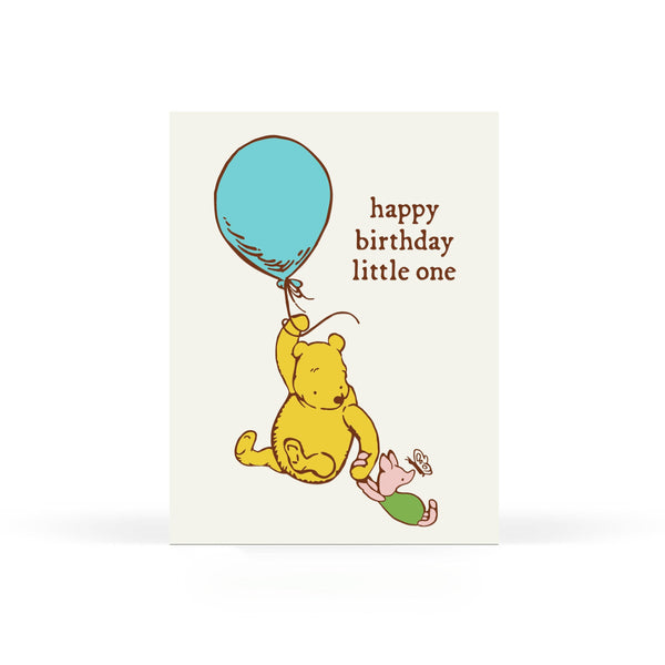 Little One Pooh Birthday Card - DIGS