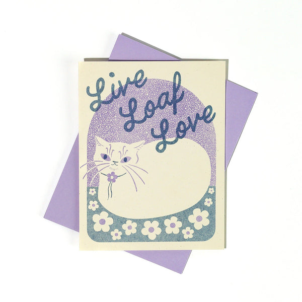 Live Loaf Love Cat Card - DIGS