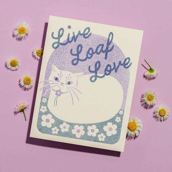 Live Loaf Love Cat Card - DIGS