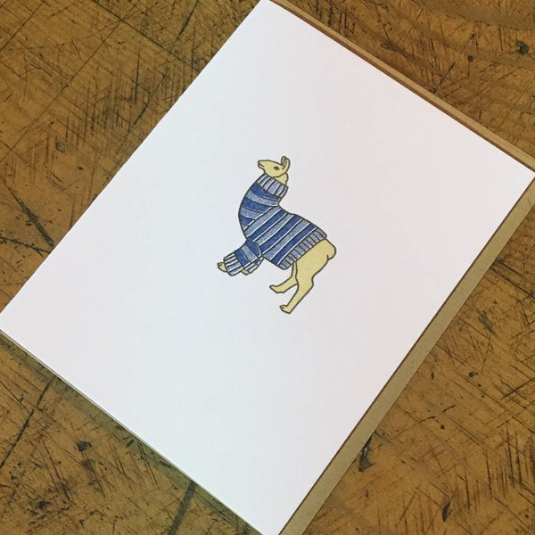 Llama Sweater Card - DIGS