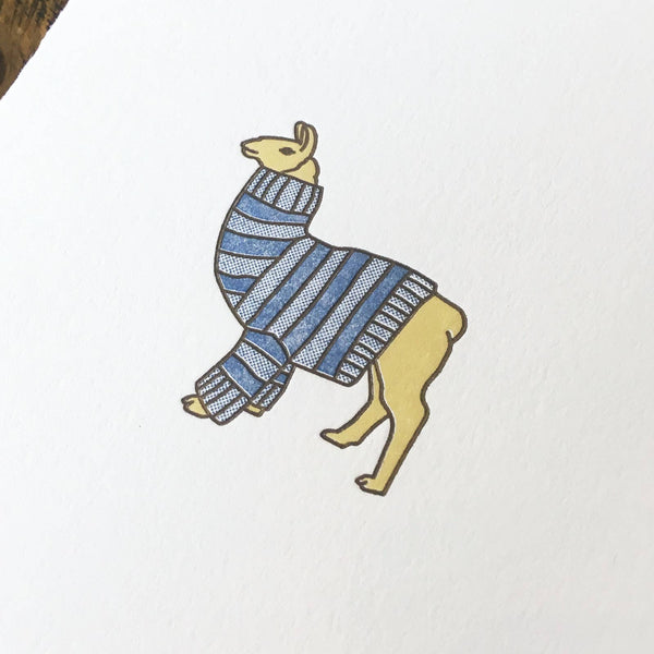 Llama Sweater Card - DIGS