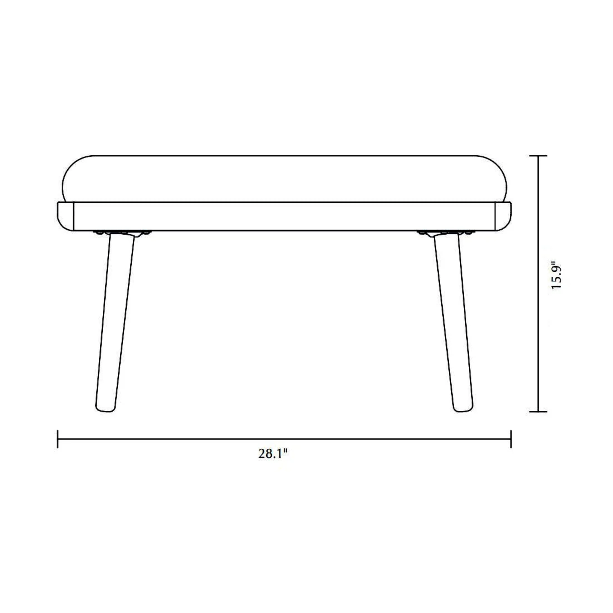 Lounge Around Shuffle Pouffe Ottoman - DIGS