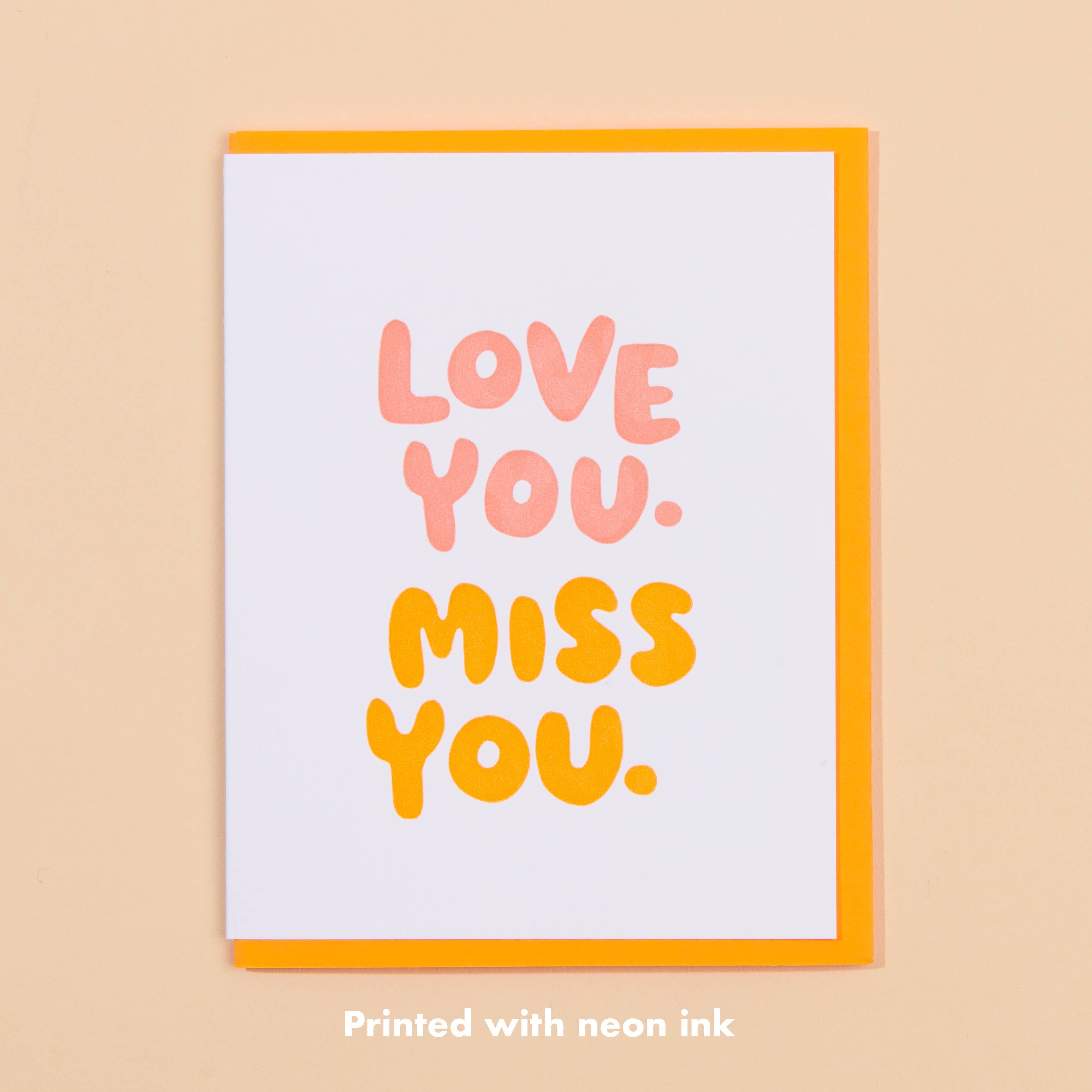 Love You, Miss You Card - DIGS