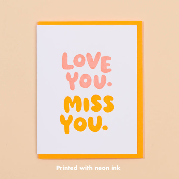 Love You, Miss You Card - DIGS