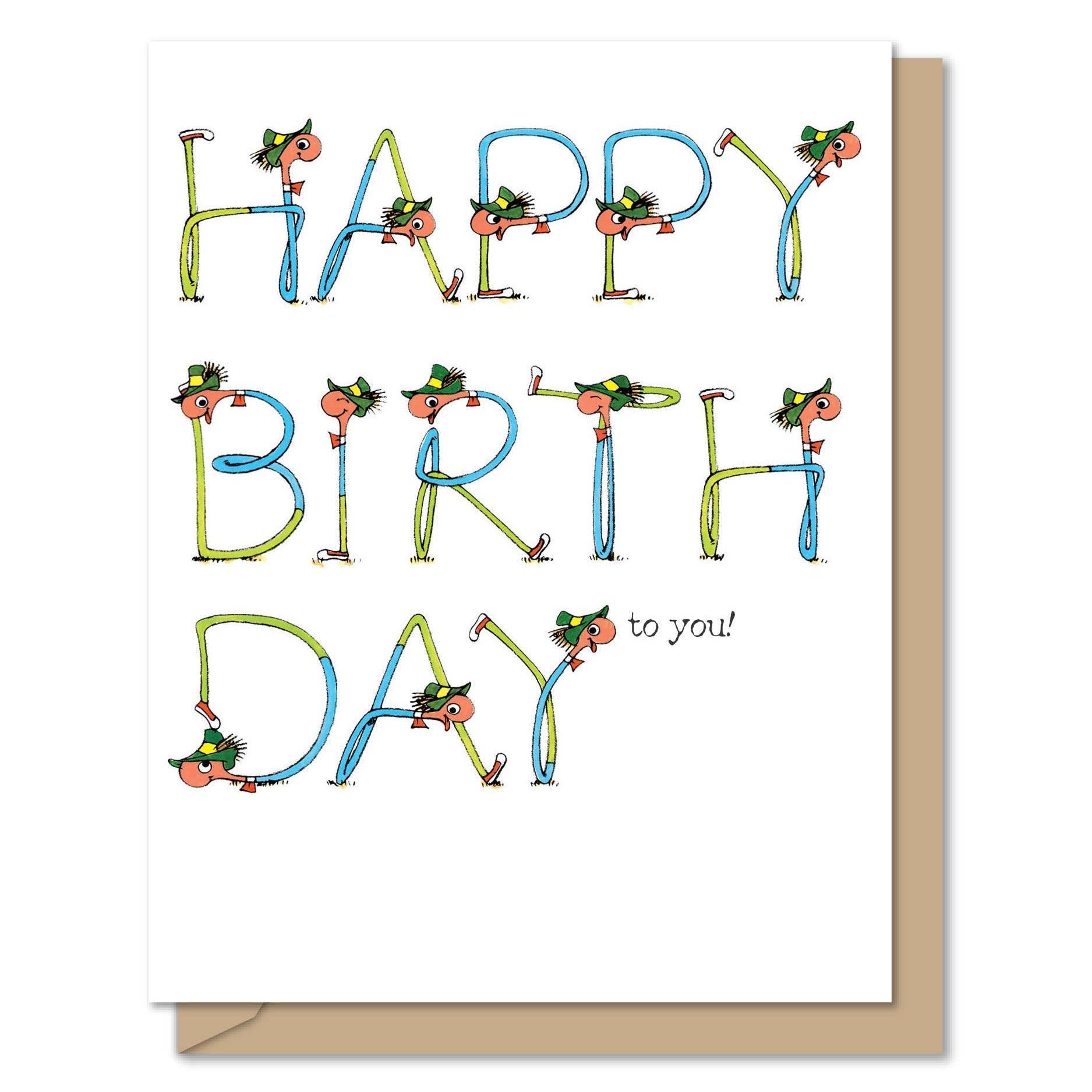 Lowly Letters Birthday Card - DIGS