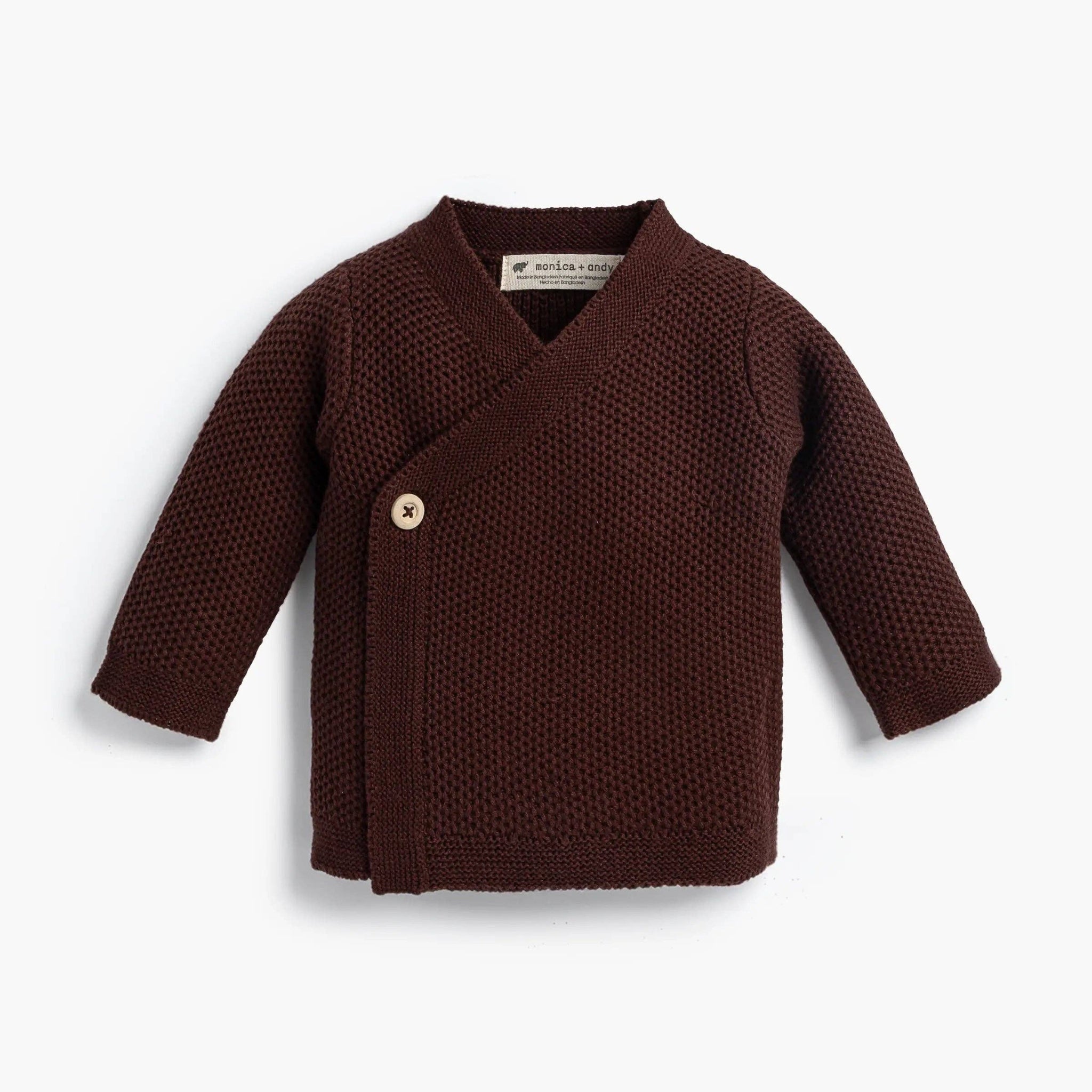 Lucky Baby Cardigan - Chocolate Brown - DIGS