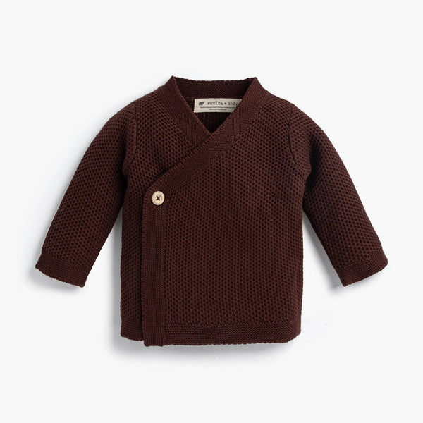 Lucky Baby Cardigan - Chocolate Brown - DIGS