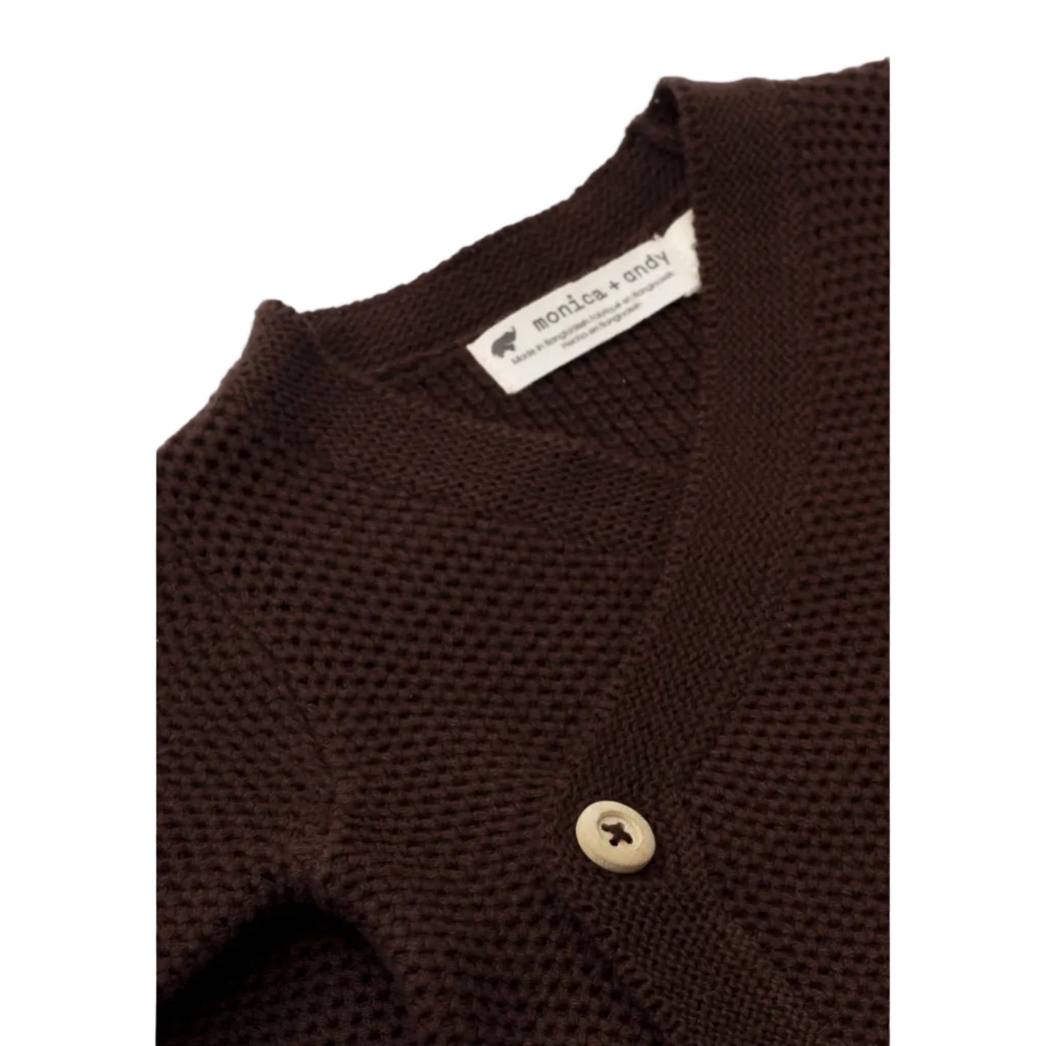 Lucky Baby Cardigan - Chocolate Brown - DIGS