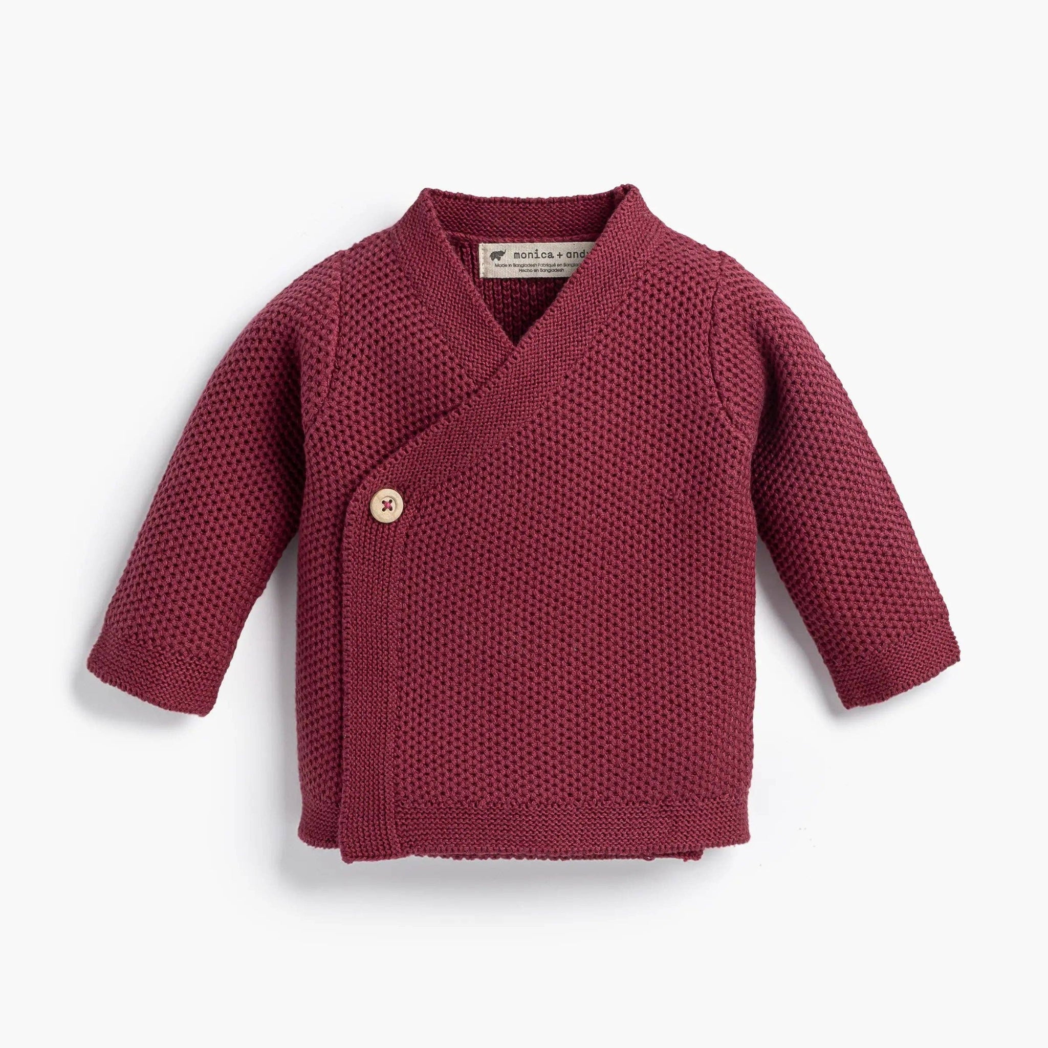 Lucky Baby Cardigan - Plum Purple - DIGS