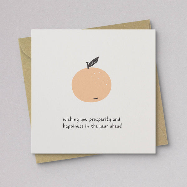 Lucky Orange Lunar New Year Card - DIGS