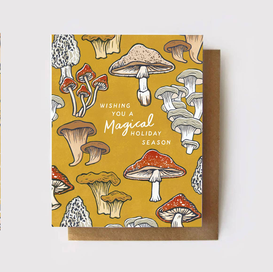 Magical Holiday Season Mushrooms Card - DIGS
