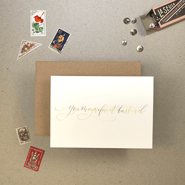 Magnificent Bastard Card - DIGS