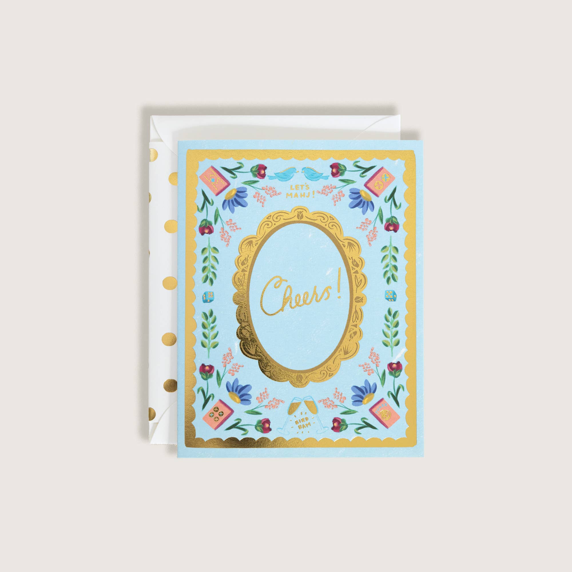 Mahjong (Bird, Bam!) Cheers Card - DIGS