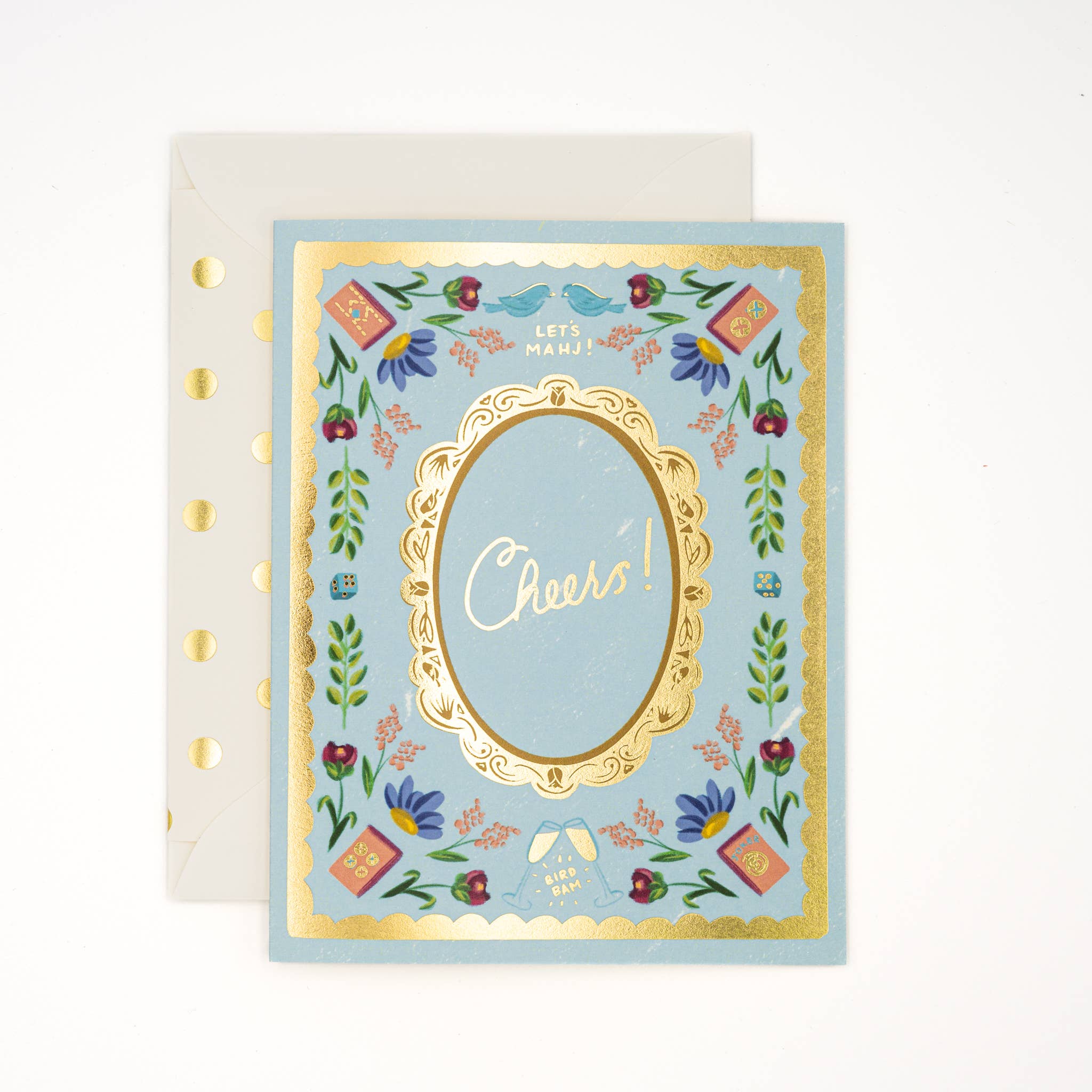Mahjong (Bird, Bam!) Cheers Card - DIGS