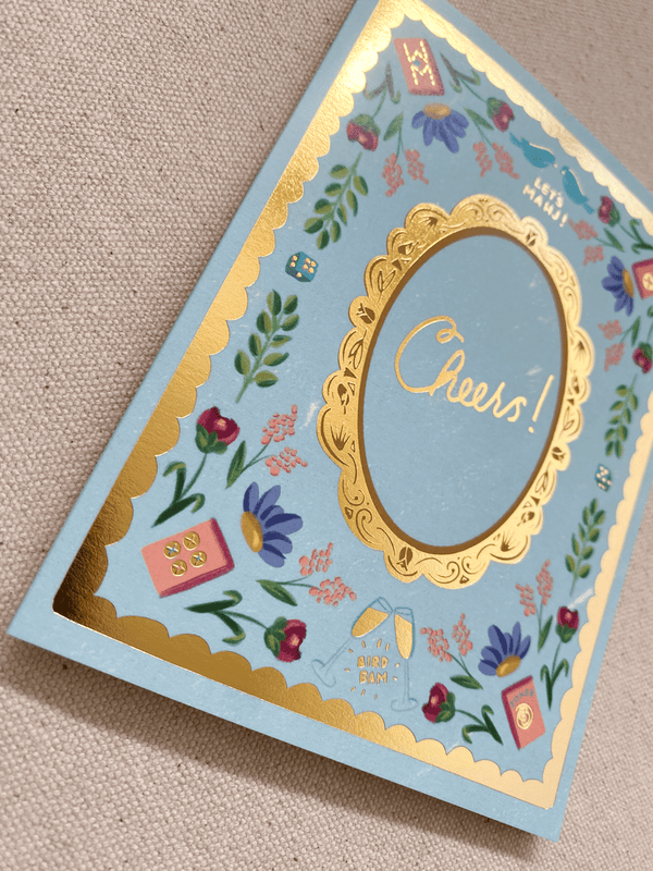 Mahjong (Bird, Bam!) Cheers Card - DIGS