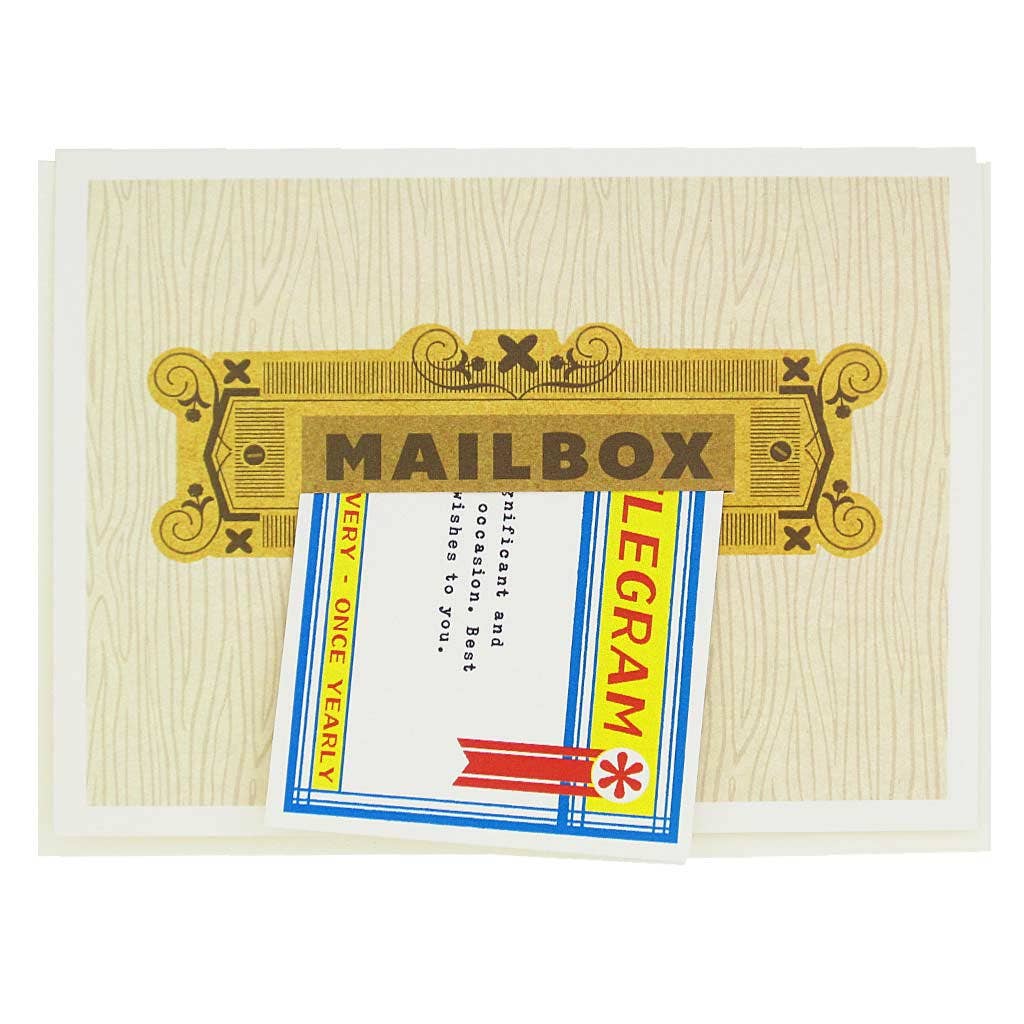 Mailslot Telegram Birthday Card - DIGS