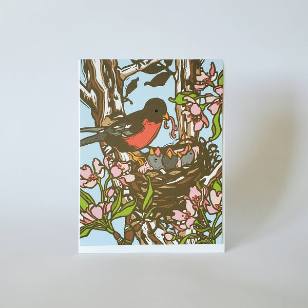 Mama Robin Red Breast Mother's Day Card - DIGS