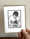 Man/Baby Hug Father's Day Card - DIGS