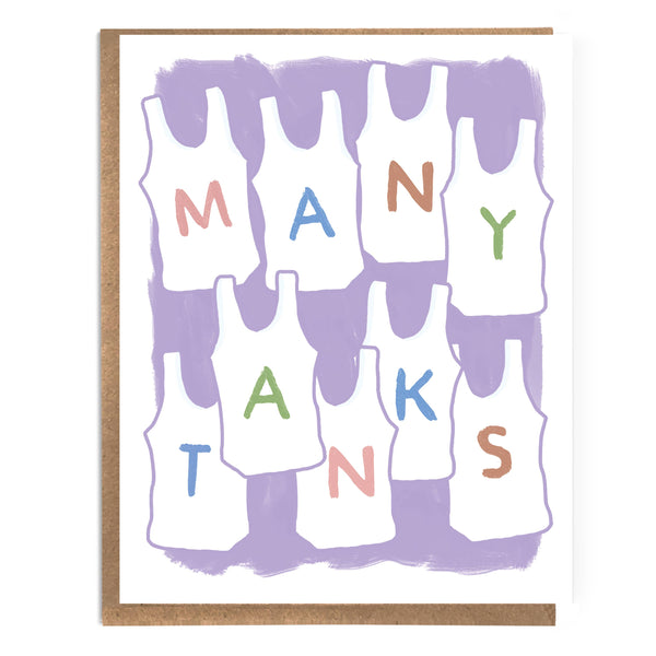 Many Tanks Thank You Card - DIGS