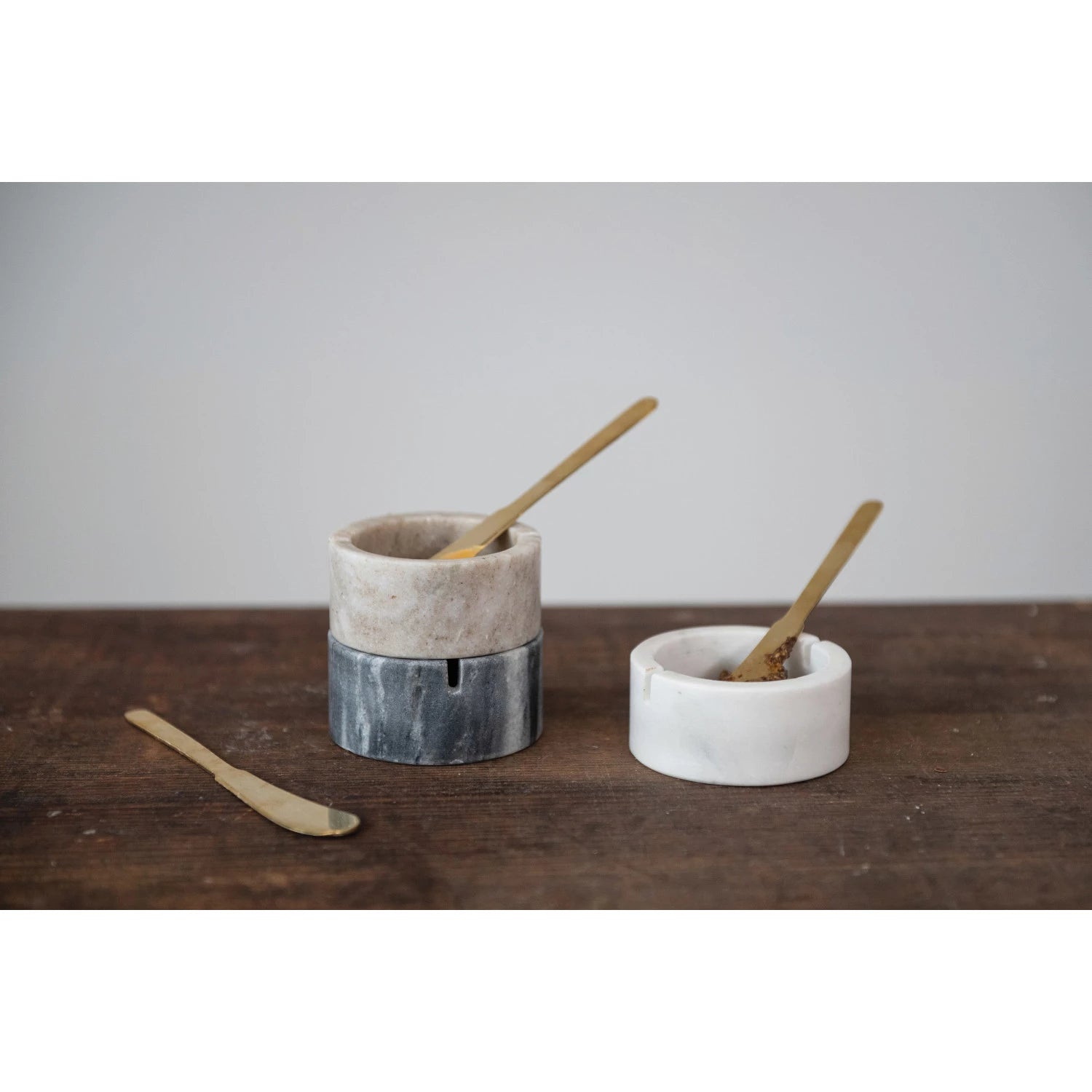 Marble Bowl With Knife - DIGS