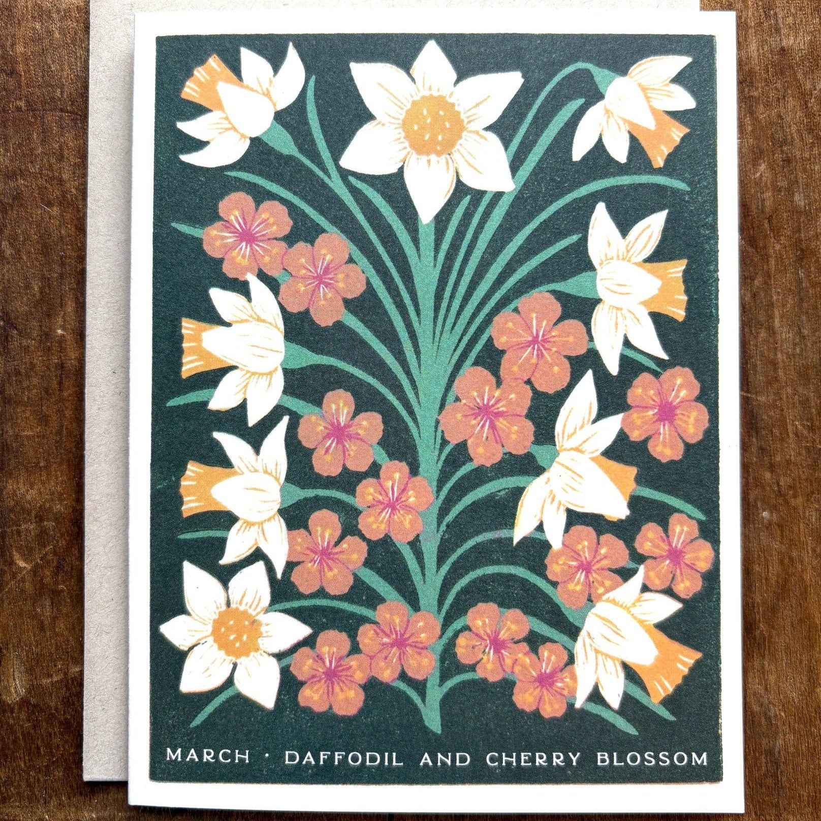 March Month Flowers Card - DIGS