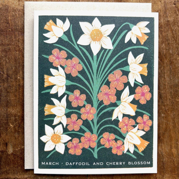 March Month Flowers Card - DIGS
