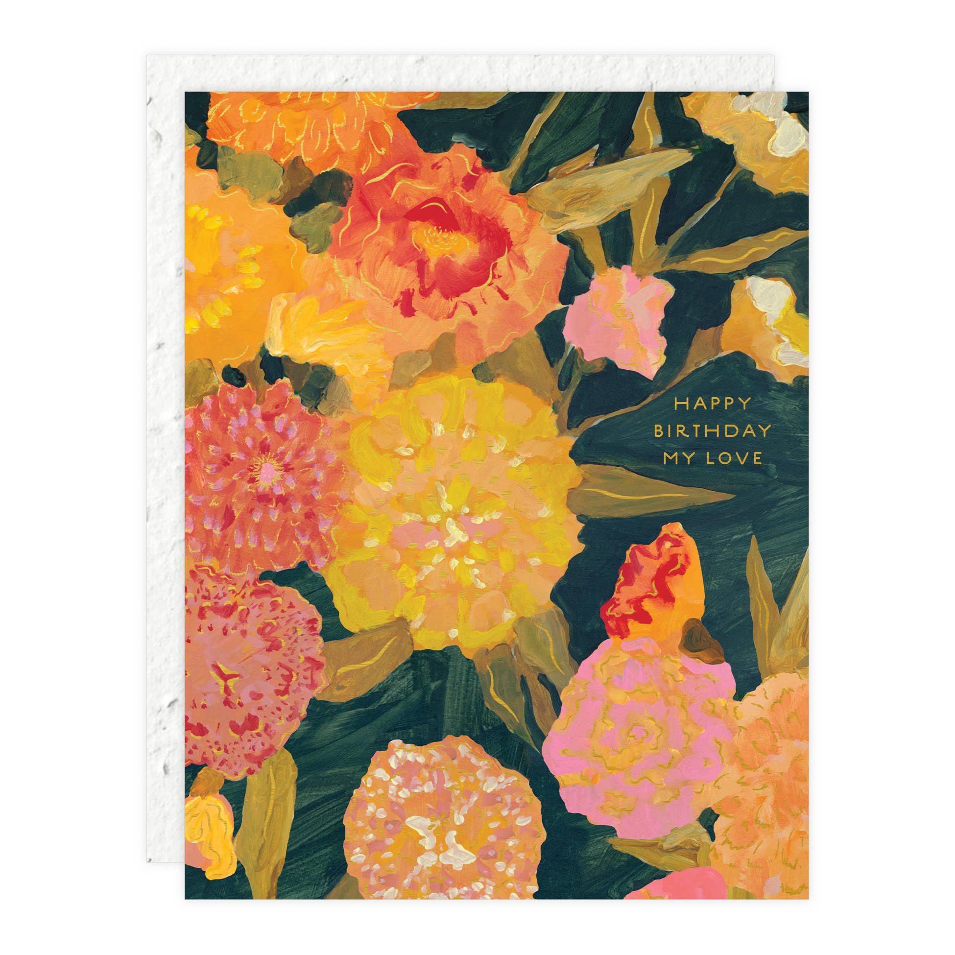 Marigolds Birthday Card - DIGS
