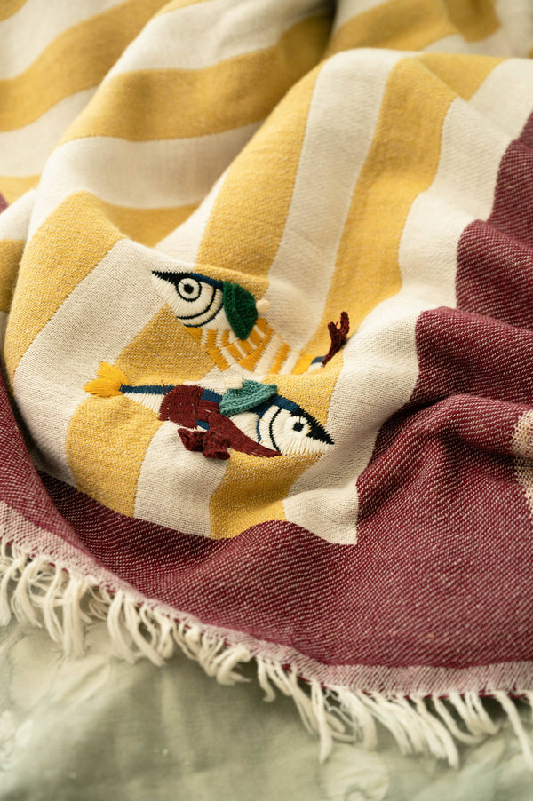 Maris Hand-Stitched Throw - DIGS