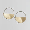 Matte Gold Half Moon Earrings - DIGS