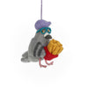 McPigeon French Fries Felt Ornament - DIGS