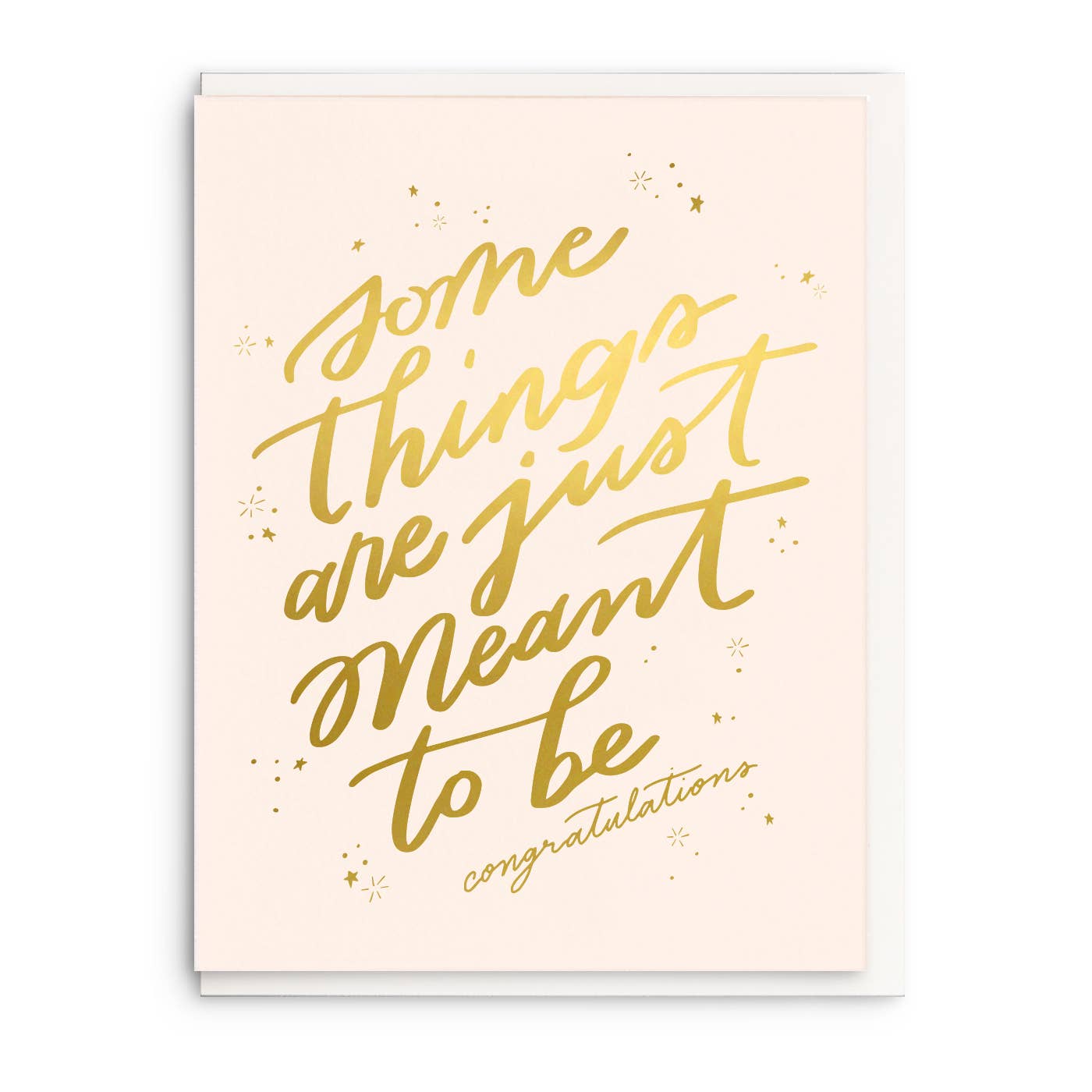 Meant To Be Foil Congratulations Card - DIGS