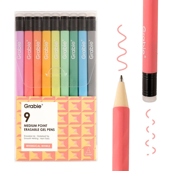 Medium Point Erasable Gel Pen Set: Set of 36 - DIGS