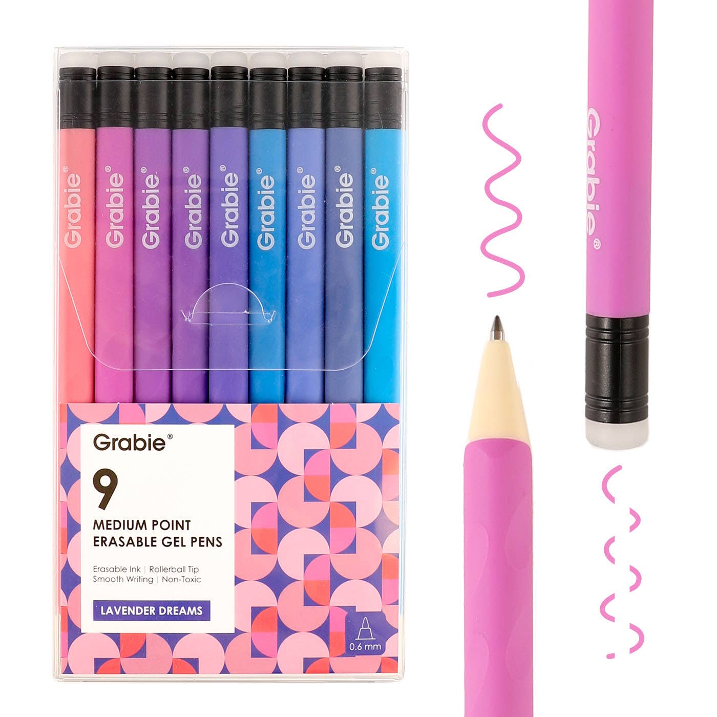 Medium Point Erasable Gel Pen Set: Set of 36 - DIGS