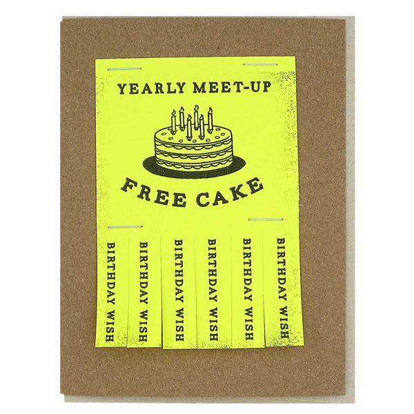 Meet - up Flyer Birthday Card - DIGS