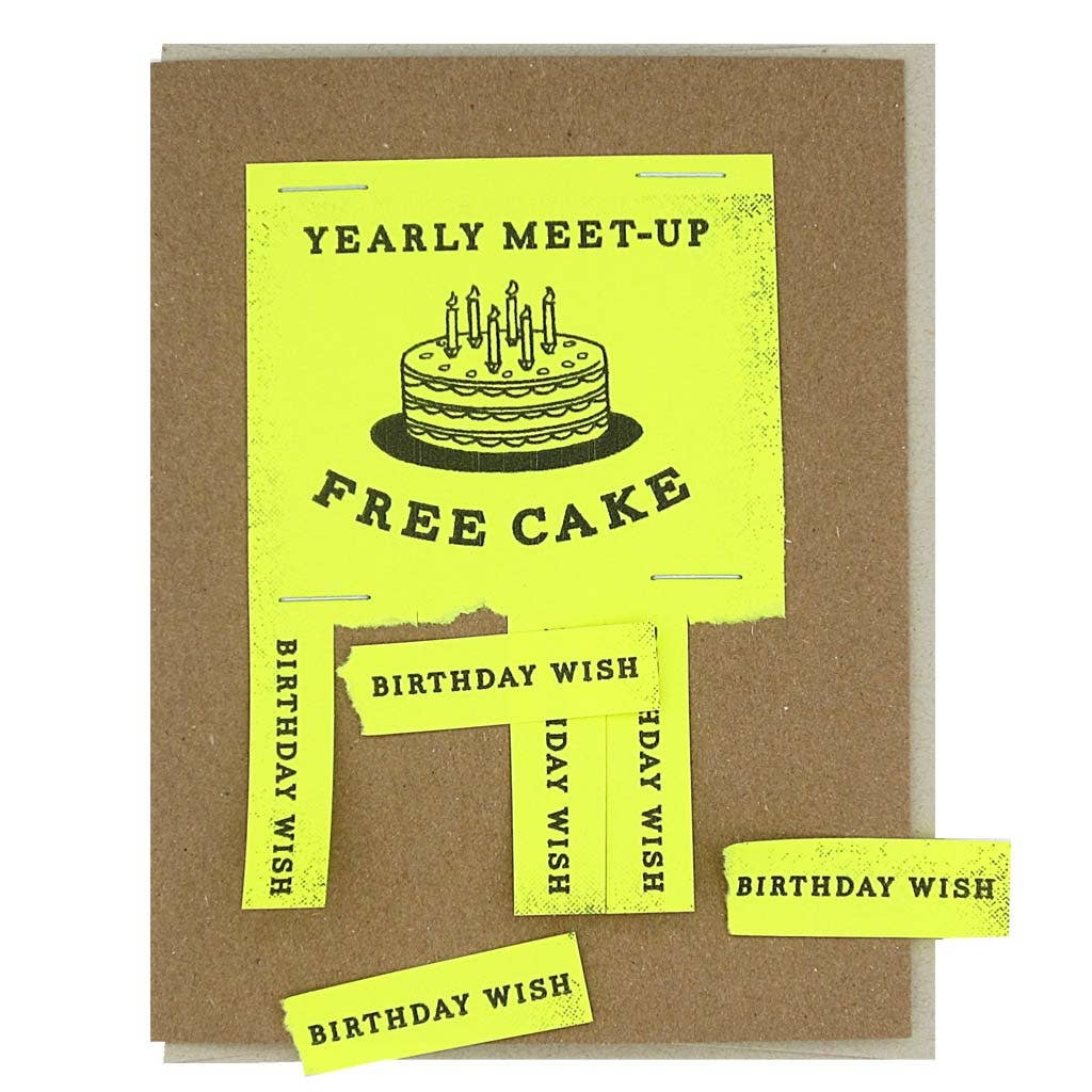 Meet - up Flyer Birthday Card - DIGS