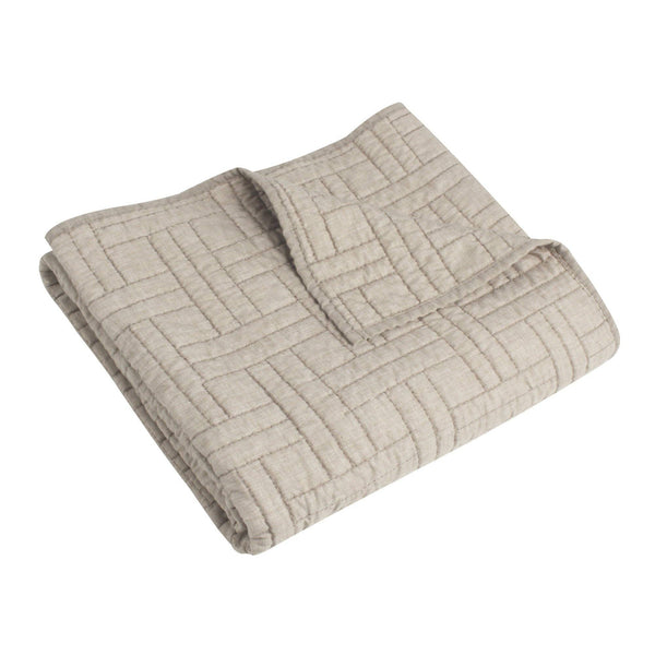 Melange Stitch Quilted Throw - DIGS