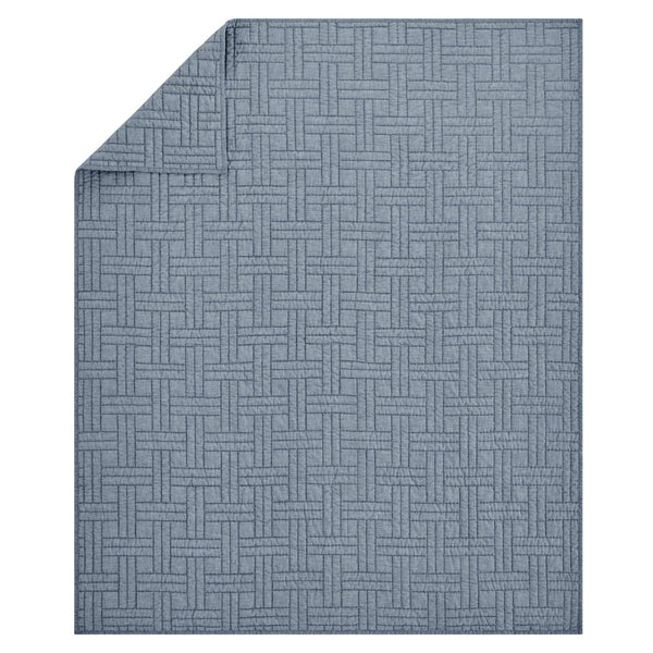 Melange Stitch Quilted Throw - DIGS