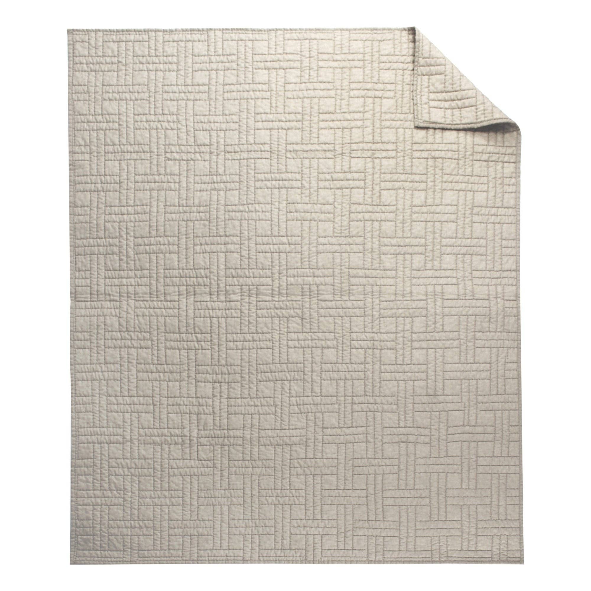 Melange Stitch Quilted Throw - DIGS