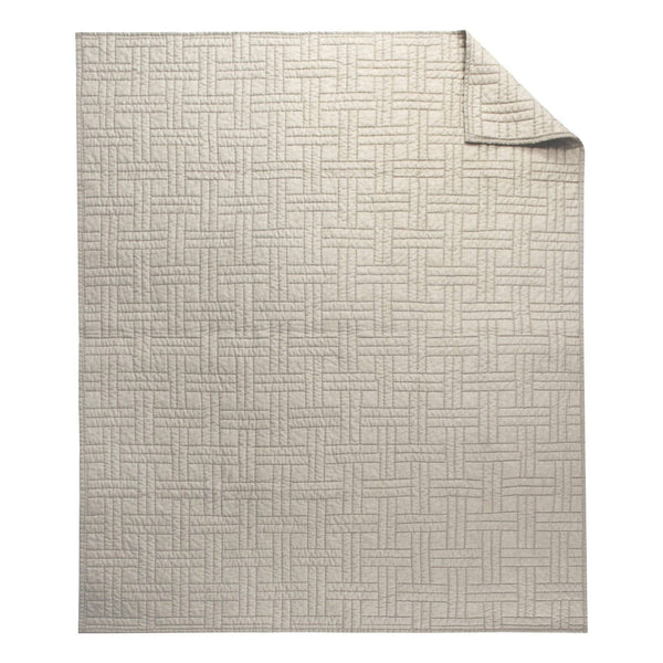 Melange Stitch Quilted Throw - DIGS