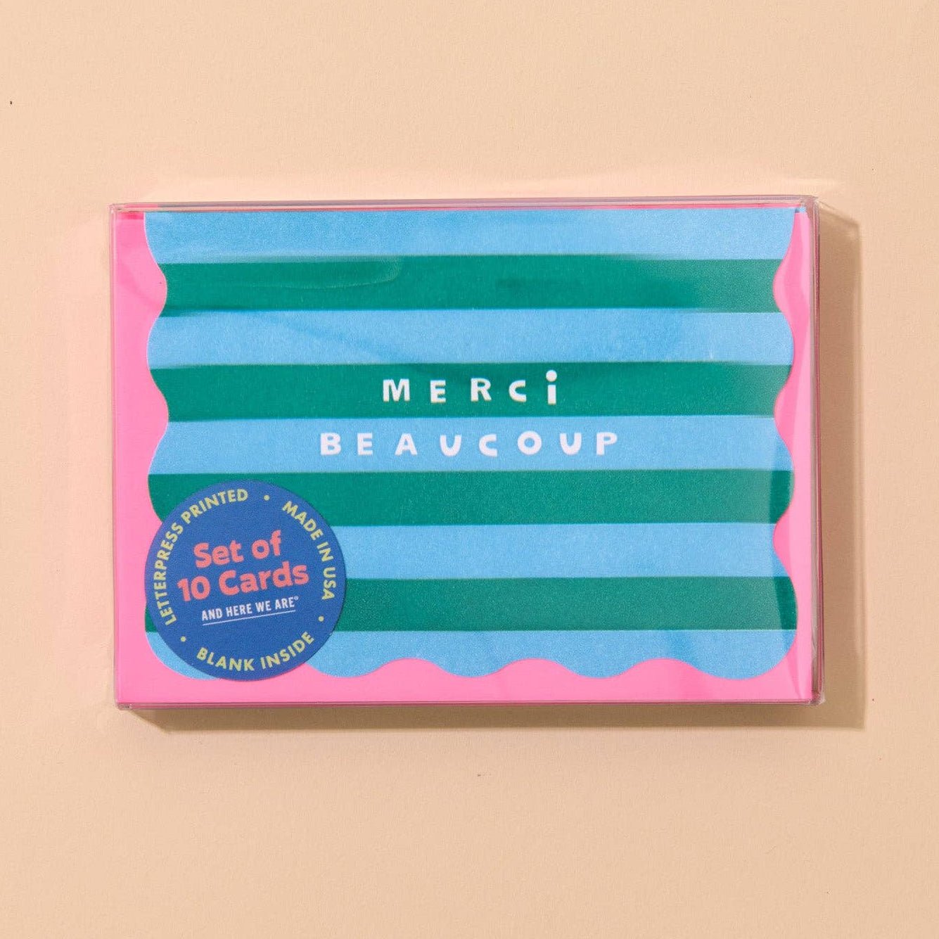 Merci Stripe Thank You Card Set - DIGS