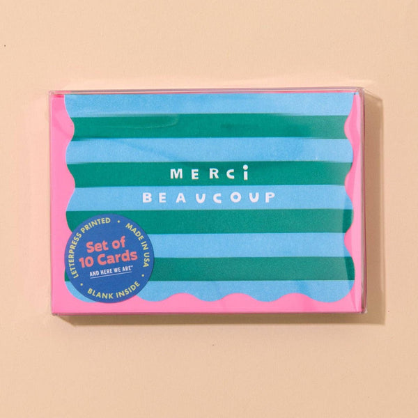 Merci Stripe Thank You Card Set - DIGS