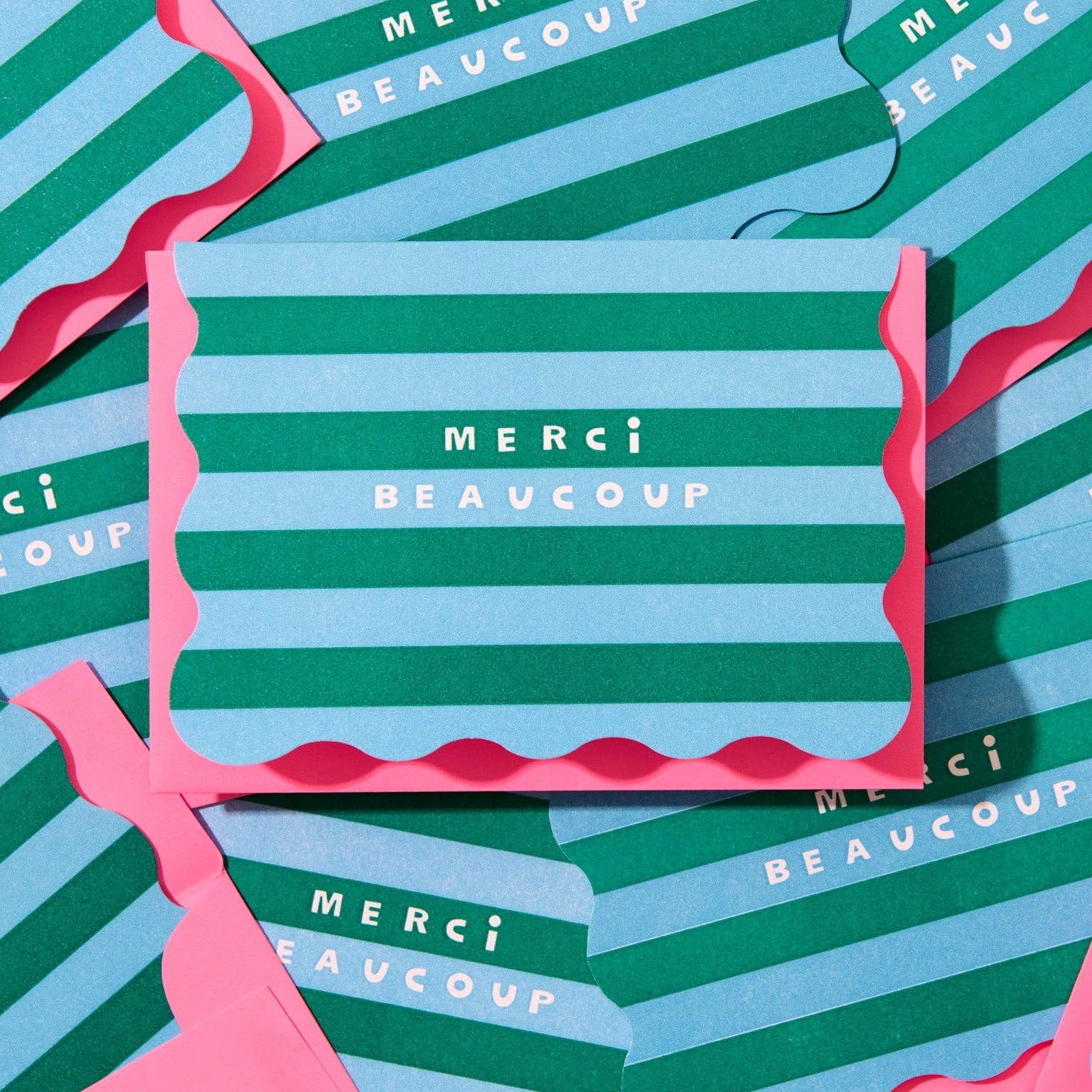 Merci Stripe Thank You Card Set - DIGS