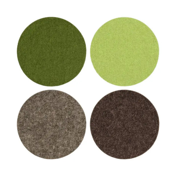 Merino Felt Coasters, Set/4 - DIGS